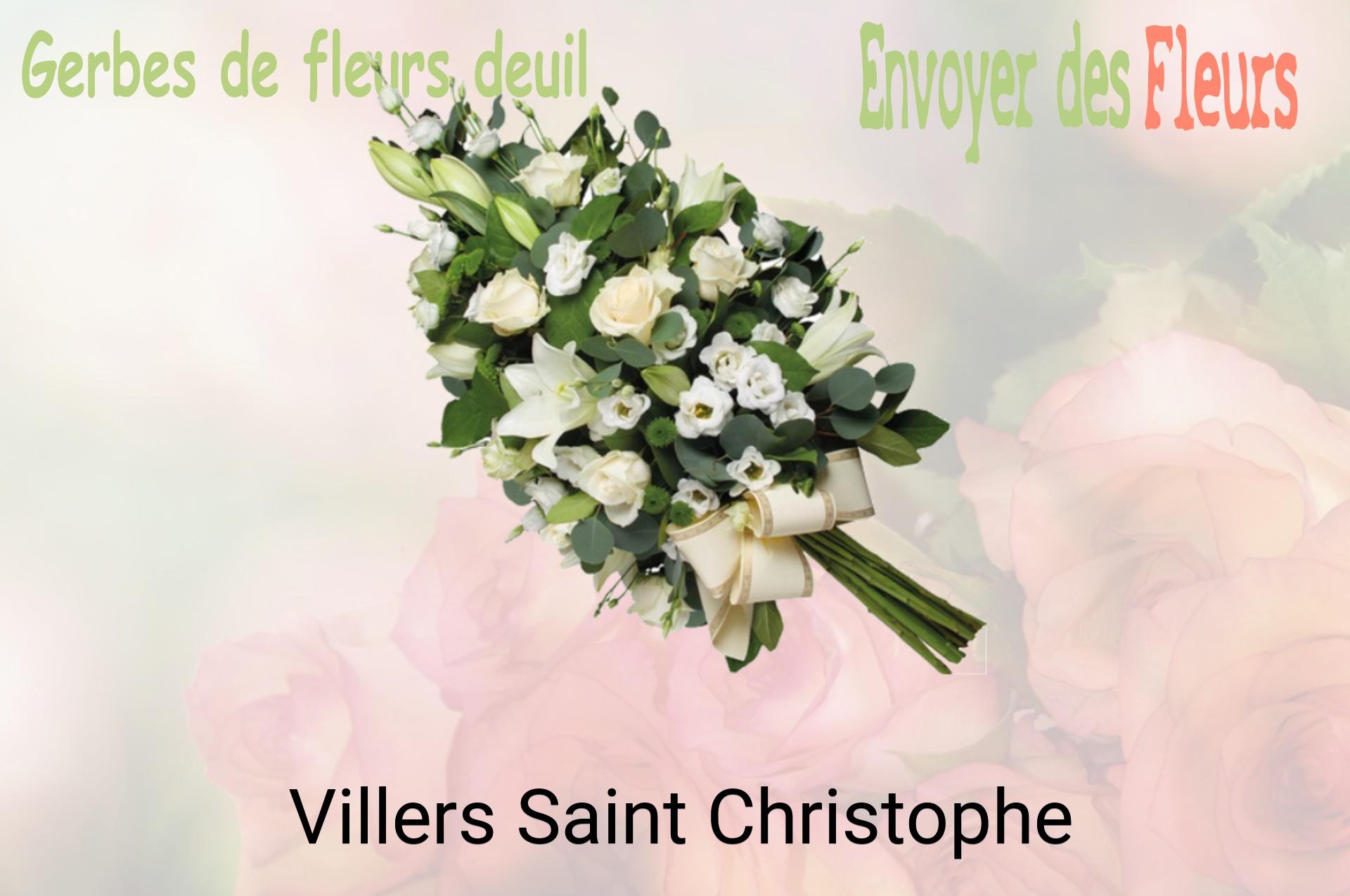 Gerbe de fleurs de deuil livrée à Villers-Saint-Christophe